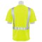 Erb Safety T-Shirt, Birdseye Mesh, Short Slv, Class 2 9006SUV50, Hi-Viz Lime, 2XL 62553